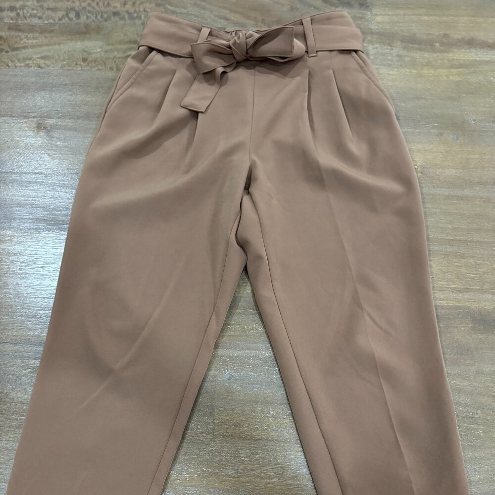 LOFT Tan Trousers with Belt